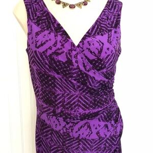 Ralph Lauren Slinky Purple Party Dress. Sz. 8